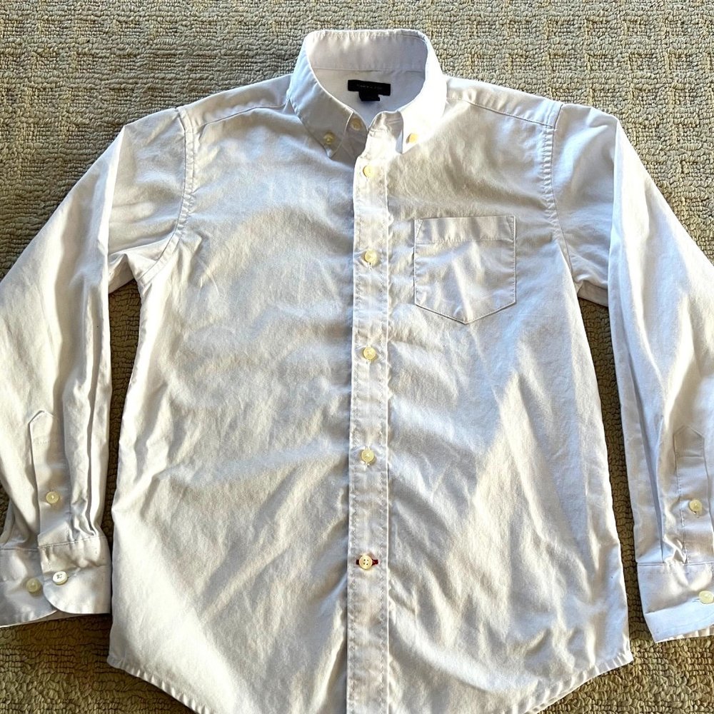 Tommy Hilfiger Boys Button Down Dress Shirt - Size 10 (Medium)